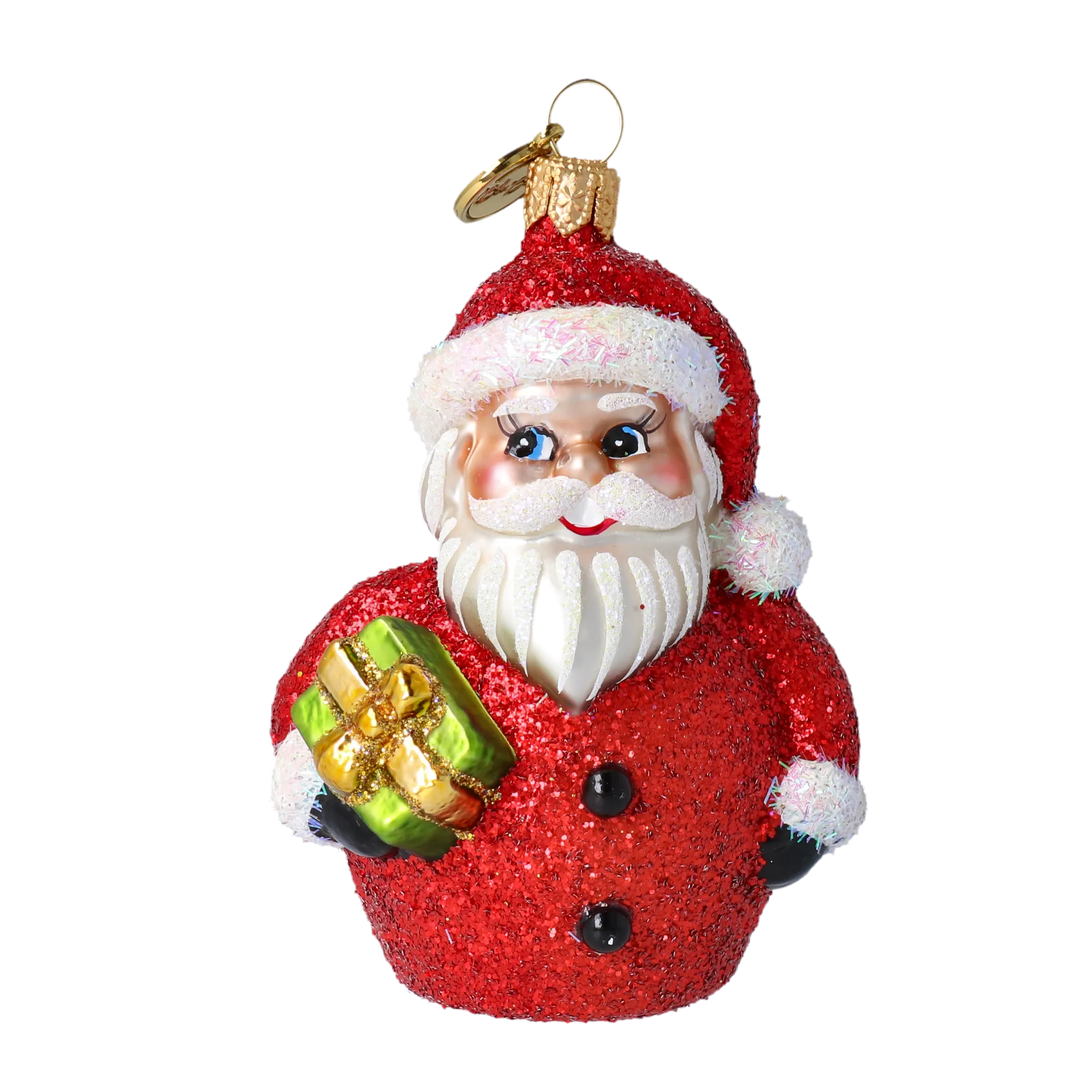 Crimson Glimmer St. Nicholas Premium christmas glass ornament 2020-366
