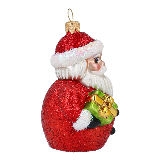 Crimson Glimmer St. Nicholas Premium christmas glass ornament 2020-366