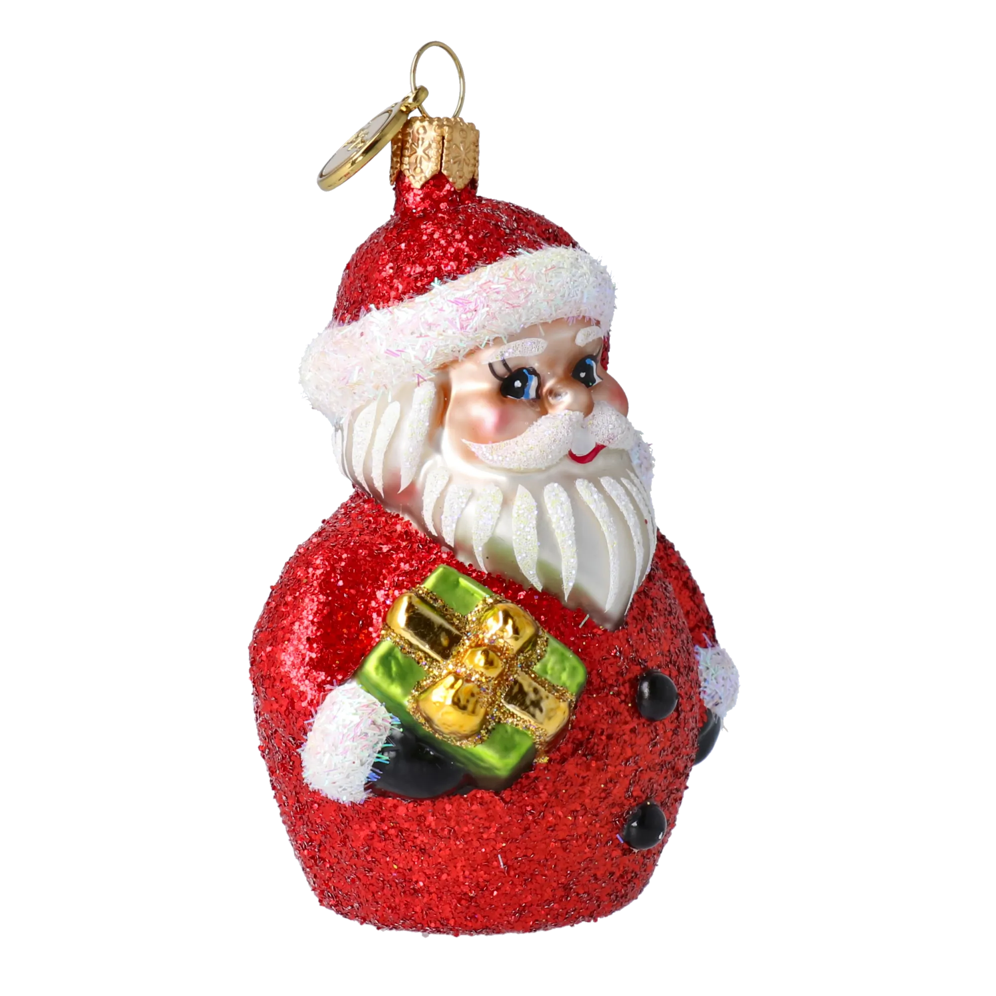 Crimson Glimmer St. Nicholas Premium christmas glass ornament 2020-366