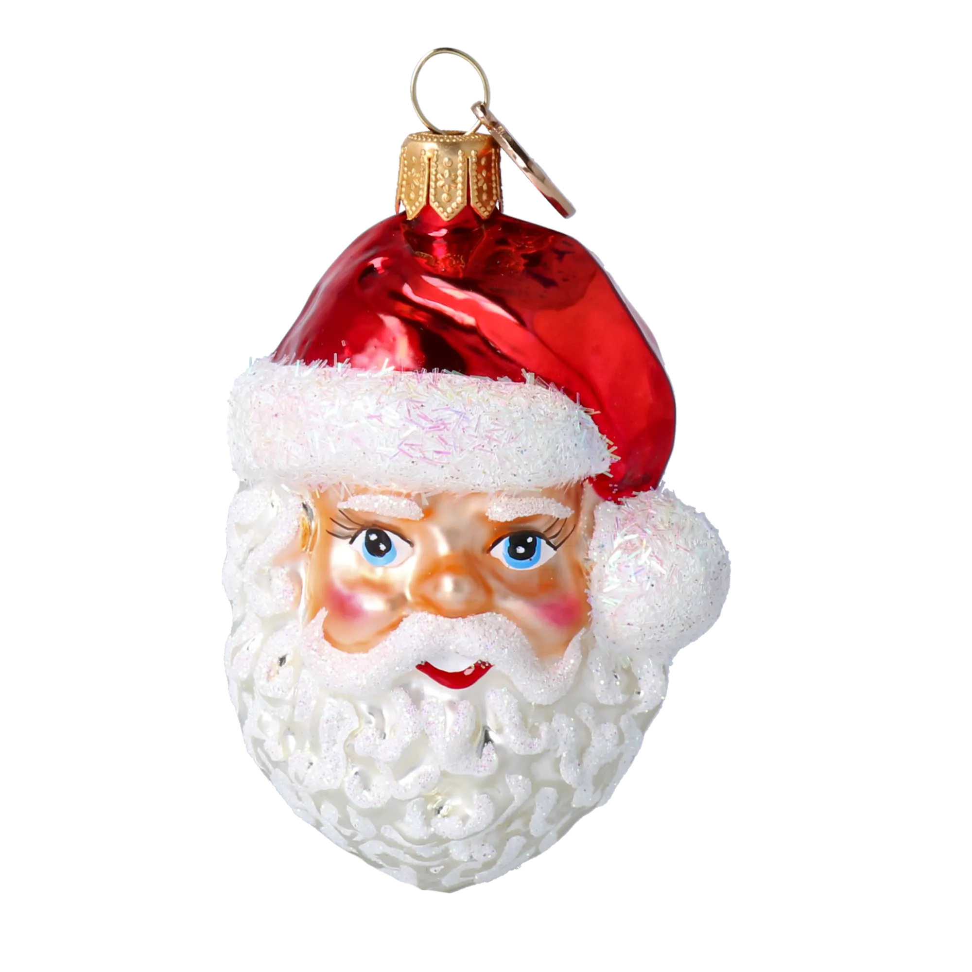 Crimson Saint Nicholas Premium christmas glass ornament 2020-369
