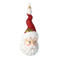Load image into Gallery viewer, Crimson Spiral Santa Premium christmas glass ornament 2020-370

