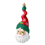 Sinuous Frost Sage | Hand-Painted Glass Ornament | Blubom 2020-372