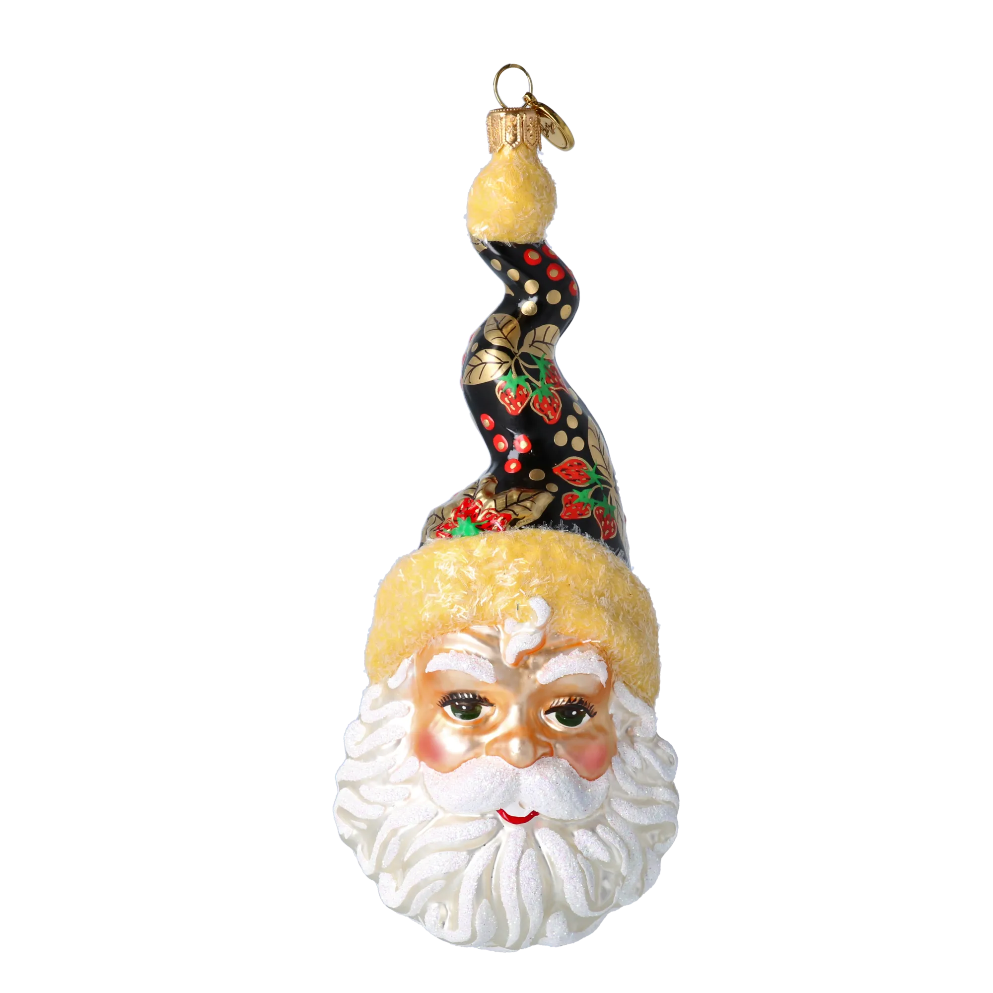 Midnight Strawberry St. Nicholas Premium christmas glass ornament 2020-375