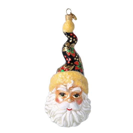 Midnight Strawberry St. Nicholas Premium christmas glass ornament 2020-375