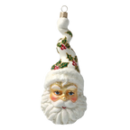 Serene Holly Spire | Hand-Painted Glass Ornament | Blubom 2020-378