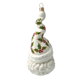 Load image into Gallery viewer, Spiral Holly Saint Nicholas Premium christmas glass ornament 2020-378
