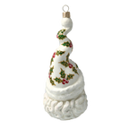Serene Holly Spire | Hand-Painted Glass Ornament | Blubom 2020-378