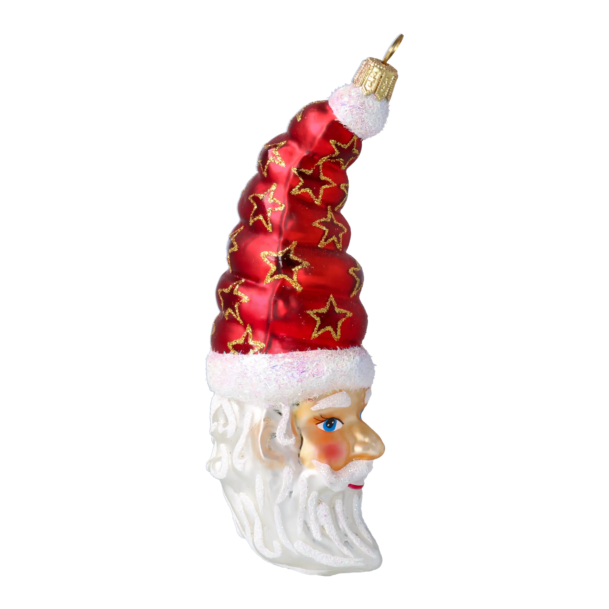 Crimson Starlight Santa Premium christmas glass ornament 2020-380