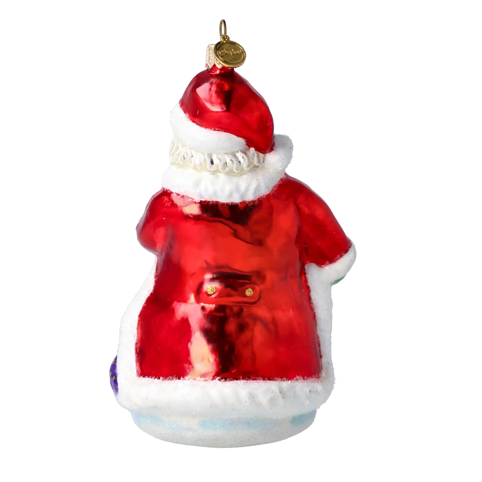 Mikołaj Z Dziećmi Szklana Ozdoba