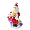 Load image into Gallery viewer, Santa’s Little Helper Handmade Glass Christmas Ornaments 2020-385
