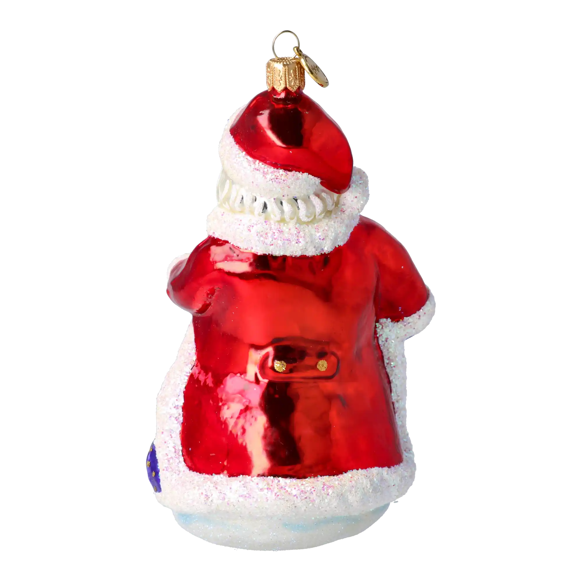 Mikołaj Z Dziećmi Szklana Ozdoba