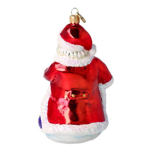 Mikołaj Z Dziećmi Szklana Ozdoba