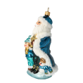 Załaduj obraz do przeglądarki galerii, Winter Magic Trio Handmade Glass Christmas Ornaments Santa Claus 2020-388
