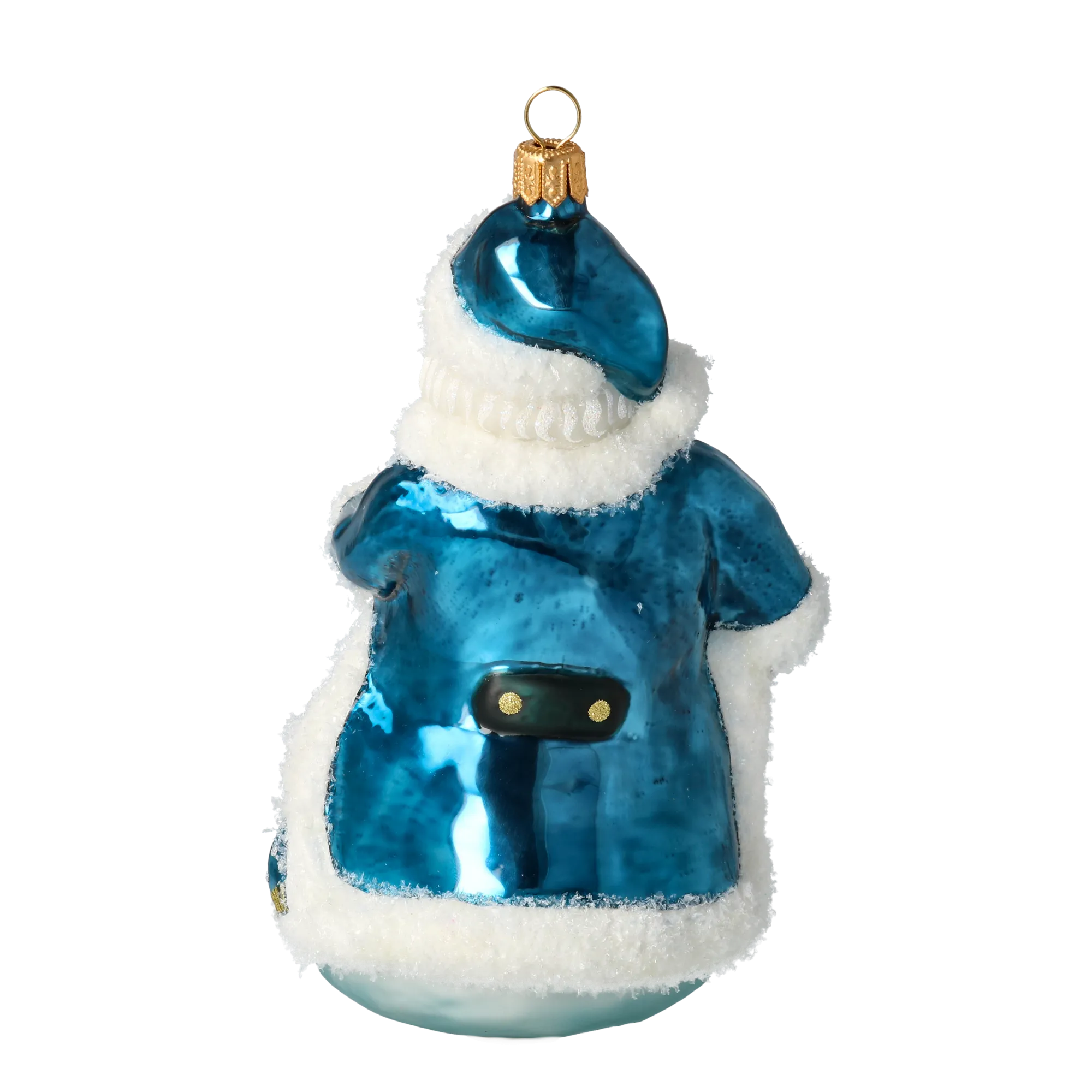 Winter Magic Trio Handmade Glass Christmas Ornaments Santa Claus 2020-388