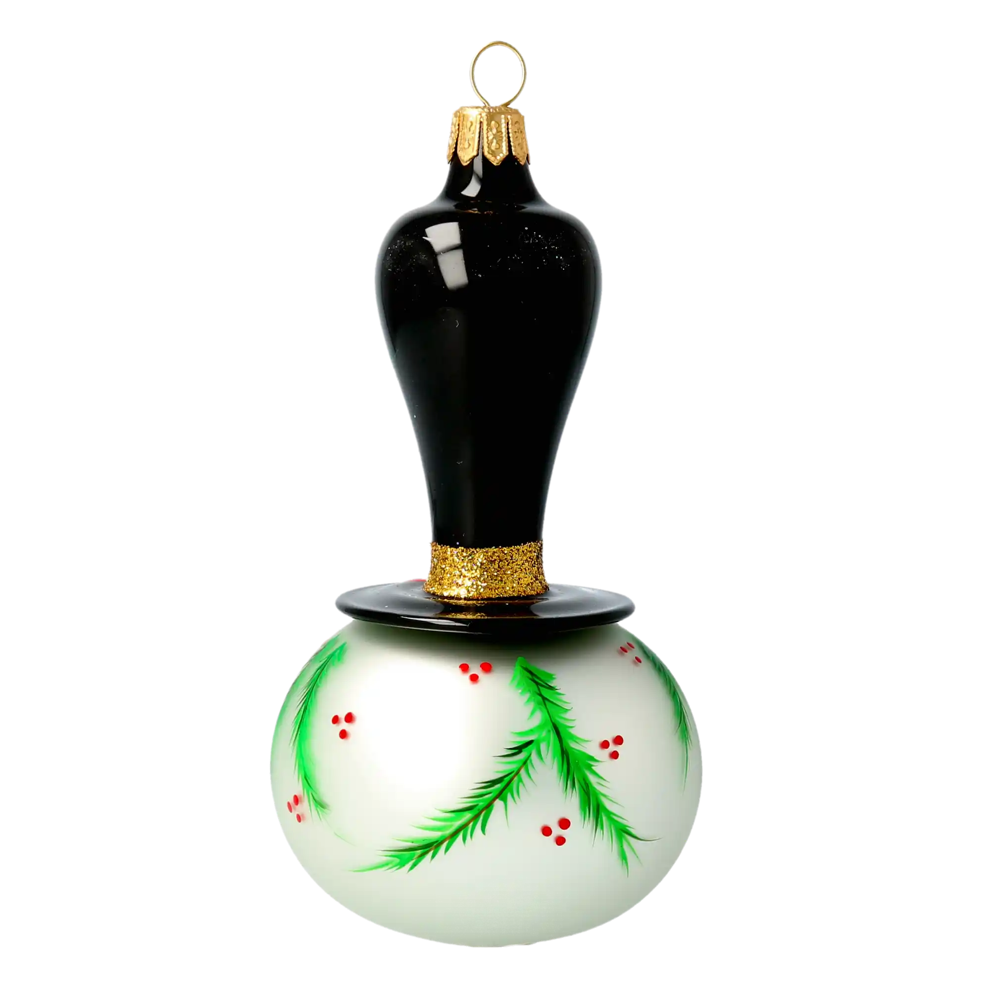 Frosty the Snowman Handmade Glass Christmas ornament free blowing