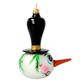 Load image into Gallery viewer, Frosty the Snowman Handmade Glass Christmas ornament free blowing
