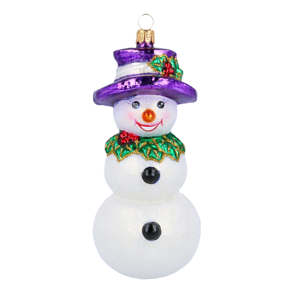 Noble Winter Diplomat | Hand-Painted Glass Ornament | Blubom 2020-395