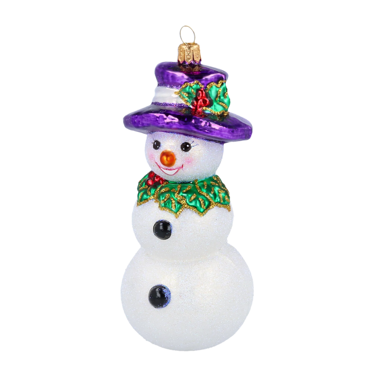 Noble Winter Diplomat | Hand-Painted Glass Ornament | Blubom 2020-395