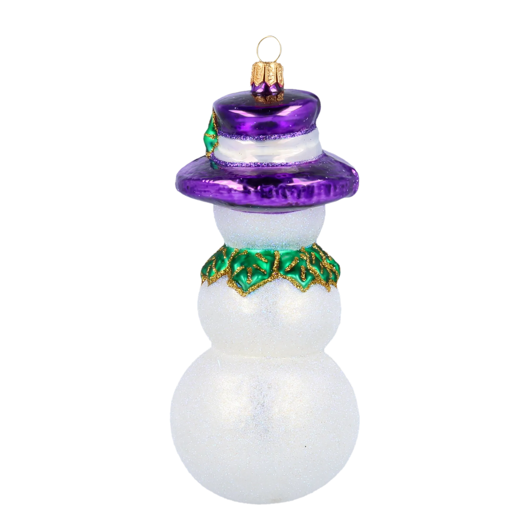 Noble Winter Diplomat | Hand-Painted Glass Ornament | Blubom 2020-395