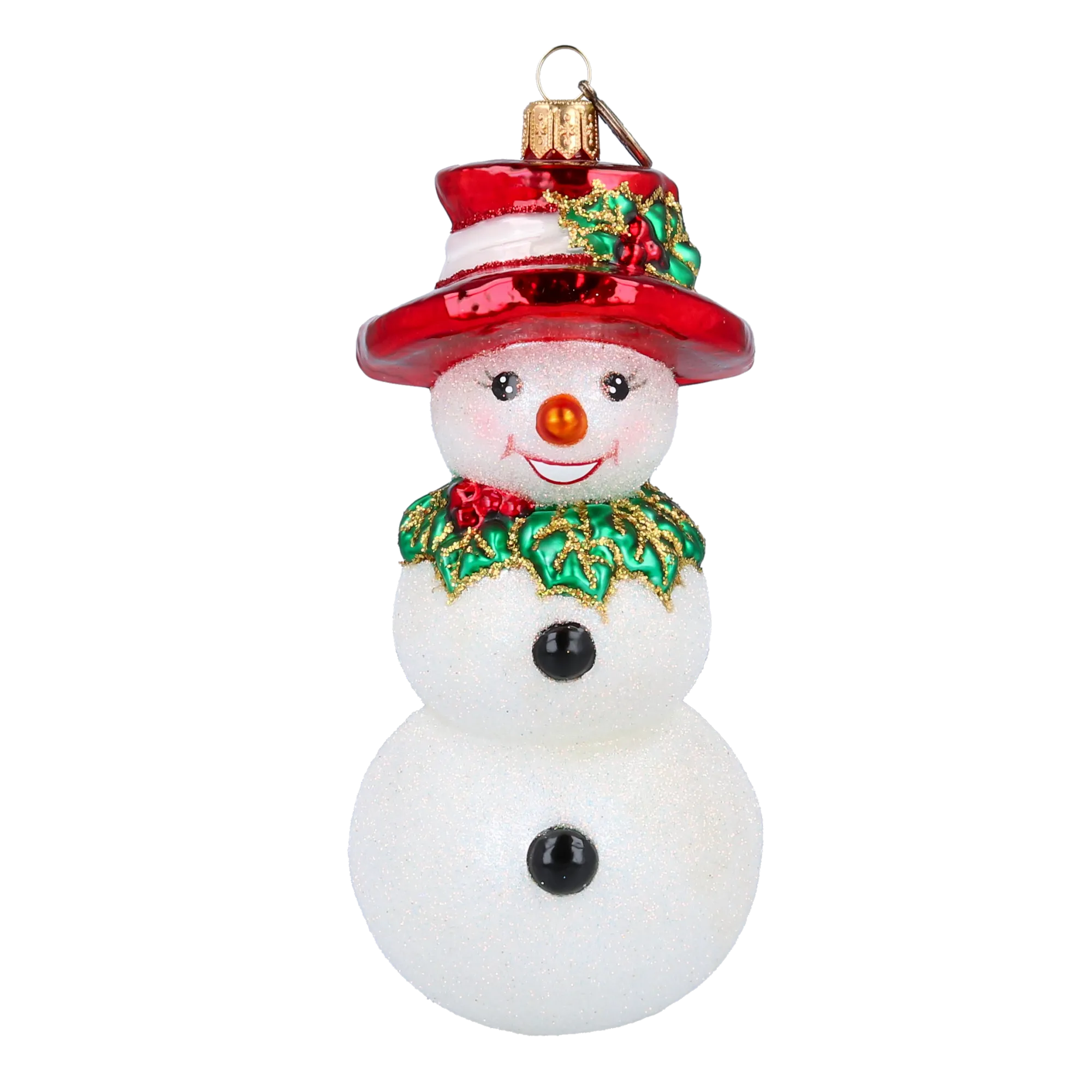 Classic Snowman in Scarlet