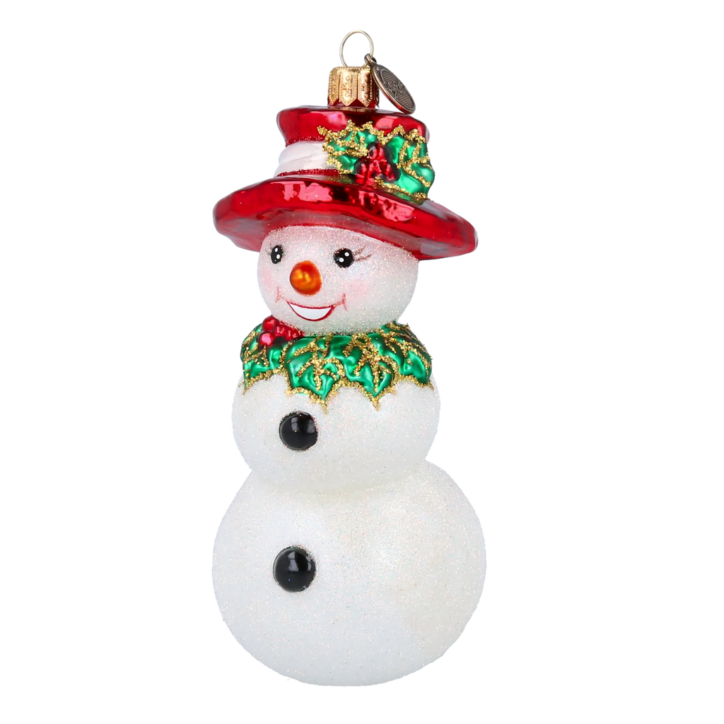 Jovial Holly Squire | Hand-Painted Glass Ornament | Blubom 2020-396