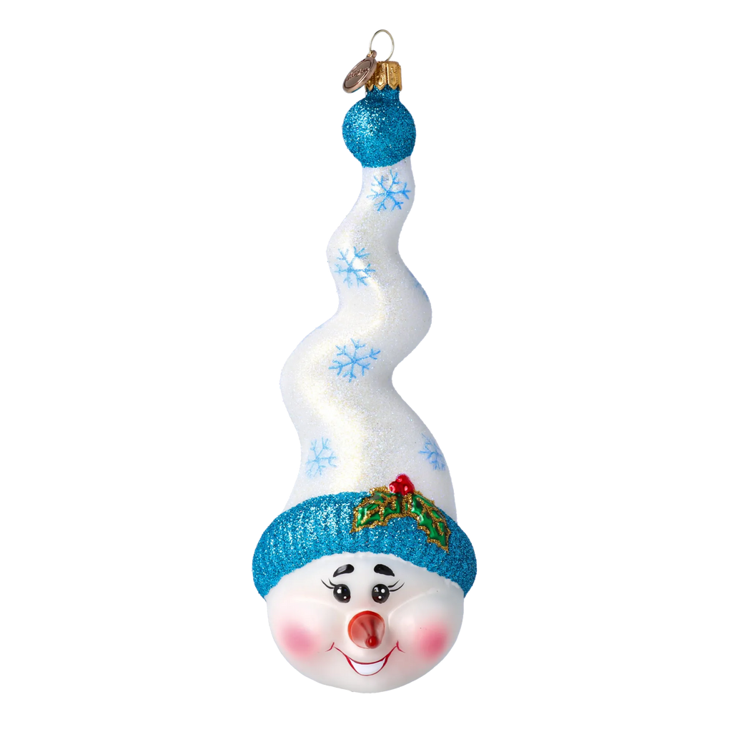 Jovial Arctic Ascent | Hand-Painted Glass Ornament | Blubom 2020-405