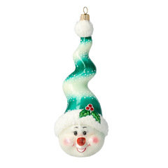 Teal Snowman Swirl