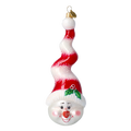 Sinuous Crimson Nomad | Hand-Painted Glass Ornament | Blubom 2020-410