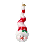 Sinuous Crimson Nomad | Hand-Painted Glass Ornament | Blubom 2020-410