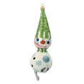 Load image into Gallery viewer, Emerald Alpine Snowman Premium christmas glass ornament 2020-411
