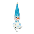 Load image into Gallery viewer, Azure Skating Snowman Premium christmas glass ornament 2020-412
