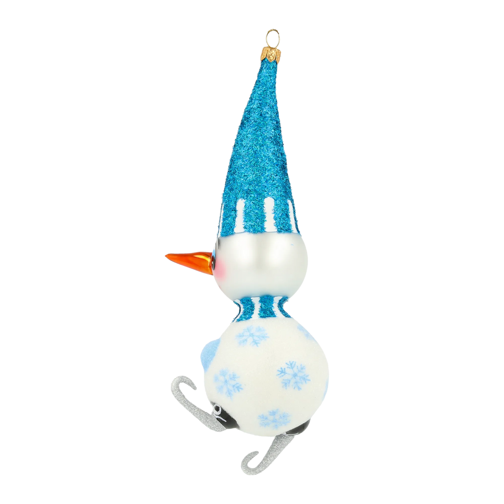 Mirthful Frost Glider | Hand-Painted Glass Ornament | Blubom 2020-412