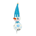 Load image into Gallery viewer, Azure Skating Snowman Premium christmas glass ornament 2020-412
