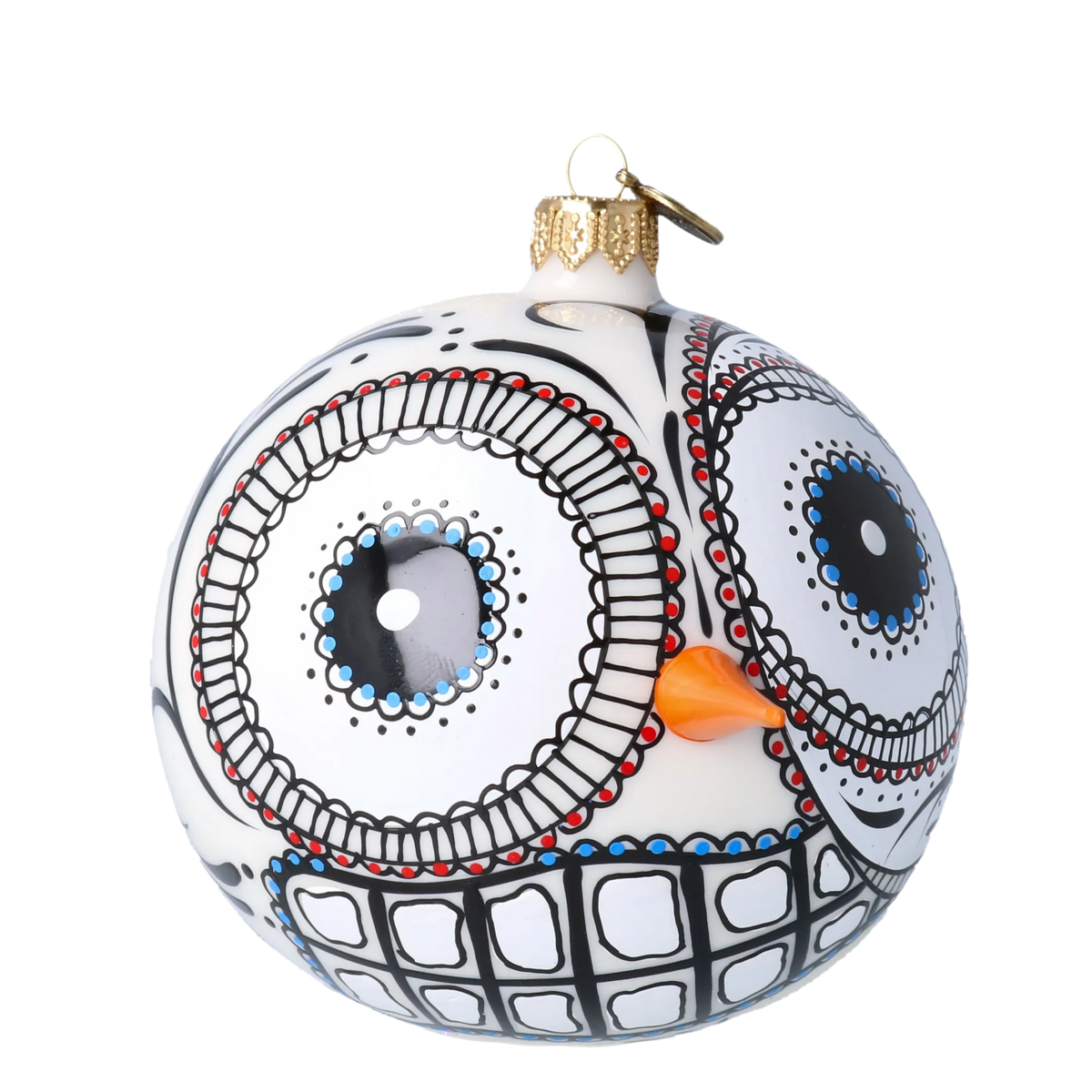 Vigilant Sentinel | Hand-Painted Glass Ornament | Blubom 2020-414