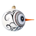 Załaduj obraz do przeglądarki galerii, Mexican Snowman Charm. Handmade Glass Christmas ornament. 2020-414
