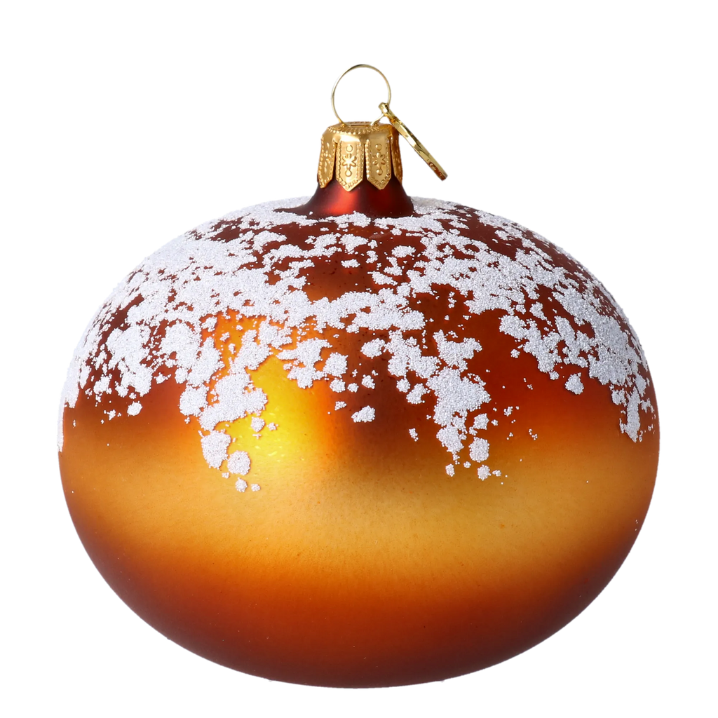 Copper Hearth Silence | Hand-Painted Glass Ornament | Blubom 2020-445