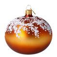 Load image into Gallery viewer, Marmalade Doughnut. Handmade Glass Christmas ornament. 2020-445
