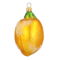 Frosted Amalfi Citron | Hand-Painted Glass Ornament | Blubom 2020-455