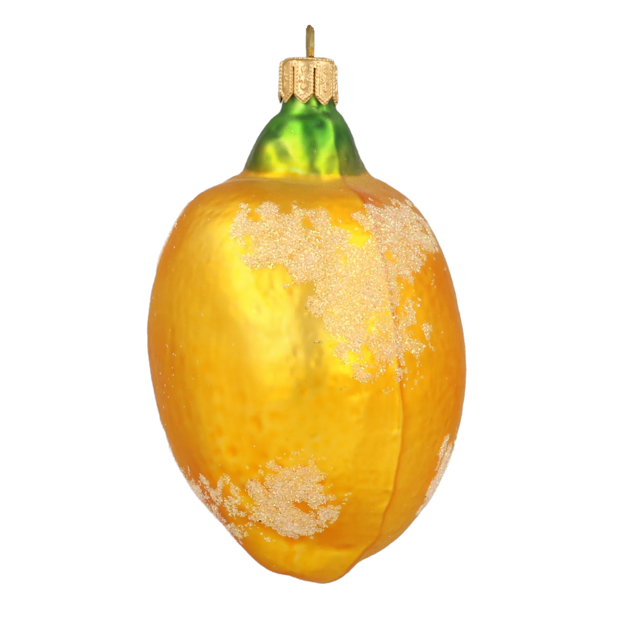 Frosted Amalfi Lemon Premium christmas glass ornament 2020-455