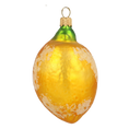 Załaduj obraz do przeglądarki galerii, Frosted Amalfi Lemon Premium christmas glass ornament 2020-455
