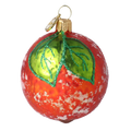 Glazed Saffron Sun | Hand-Painted Glass Ornament | Blubom 2020-457