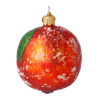 Glazed Saffron Sun | Hand-Painted Glass Ornament | Blubom 2020-457