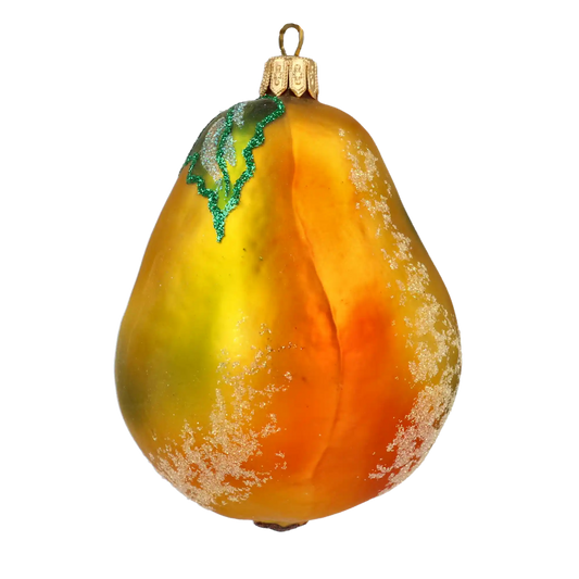 Gruszka Słodki Owoc Szklana Ozdoba