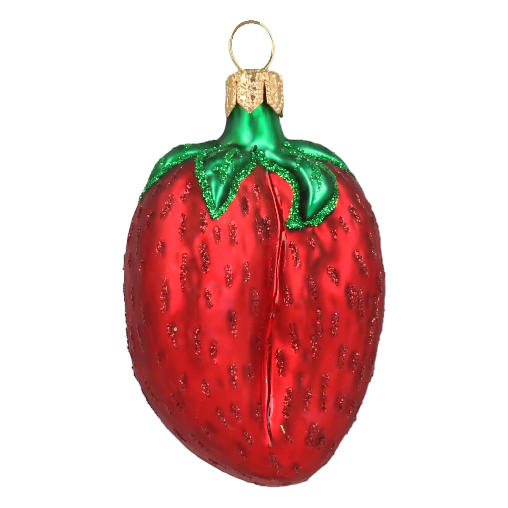 Truskawka Szklana Ozdoba