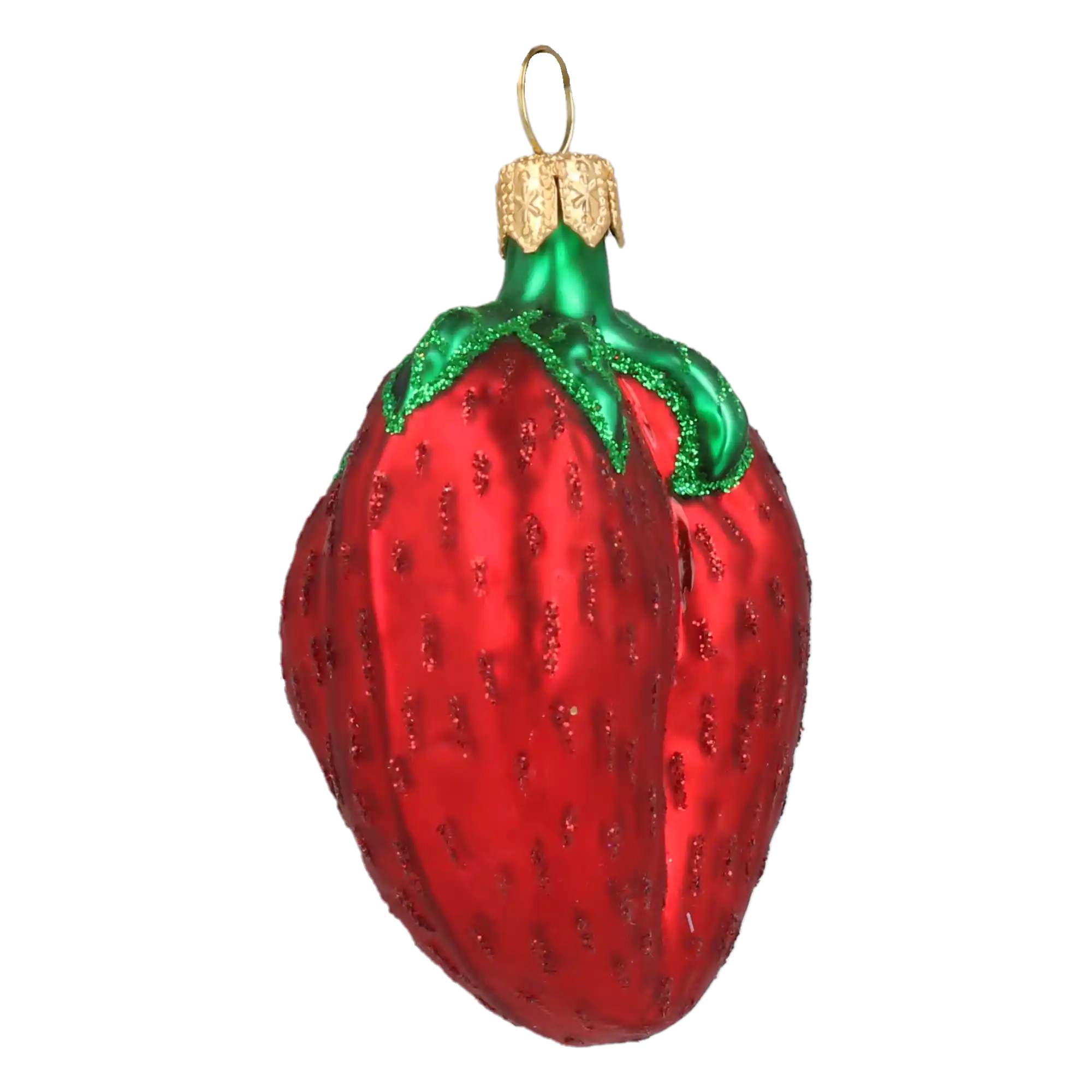 Truskawka Szklana Ozdoba