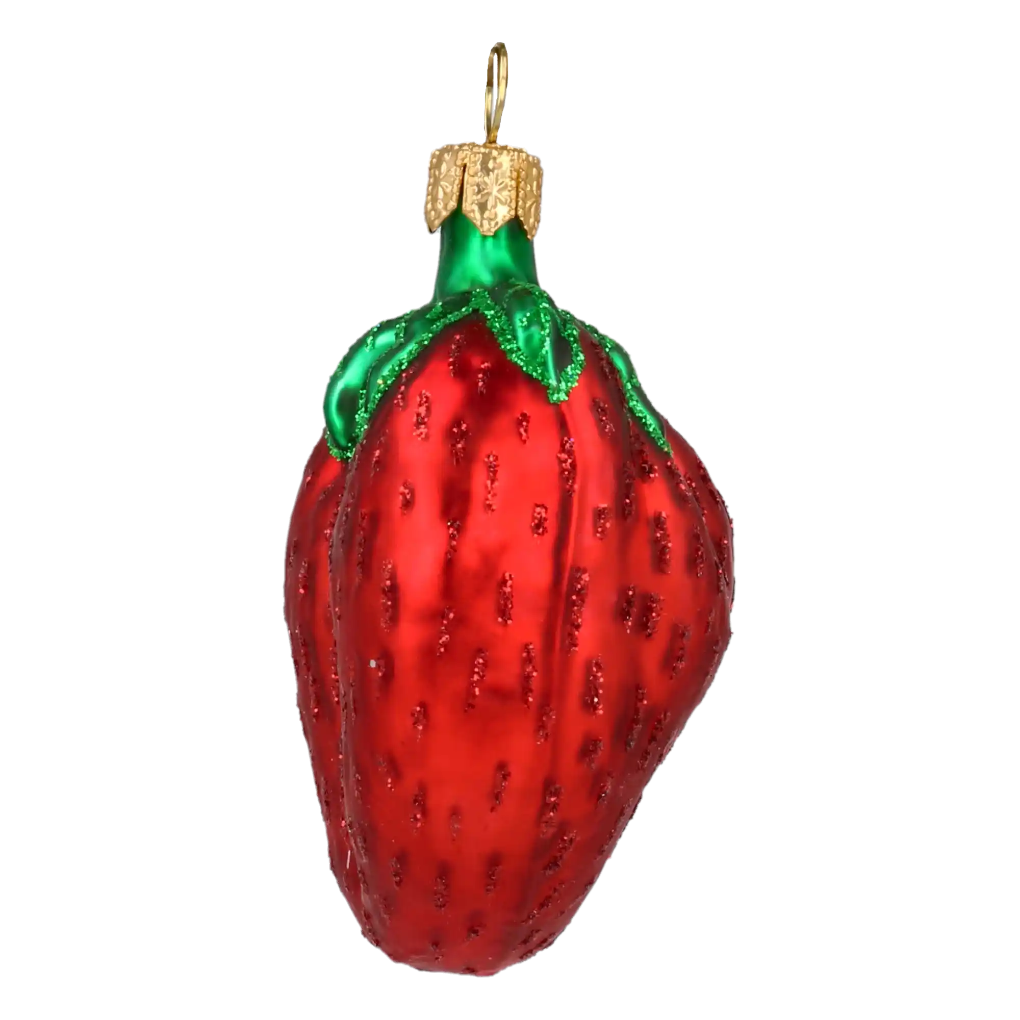 Truskawka Szklana Ozdoba