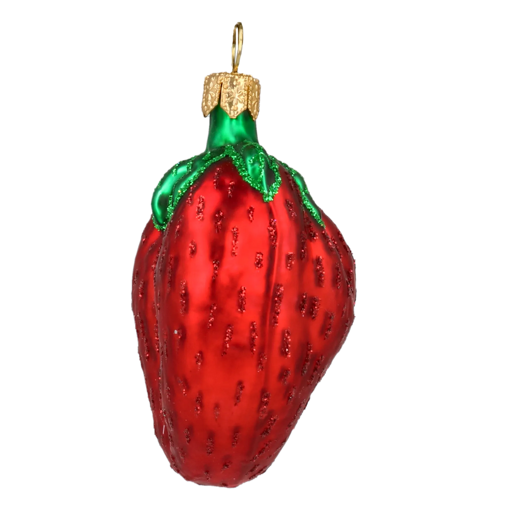 Ripened Berry Heart | Hand-Painted Glass Ornament | Blubom 2020-460
