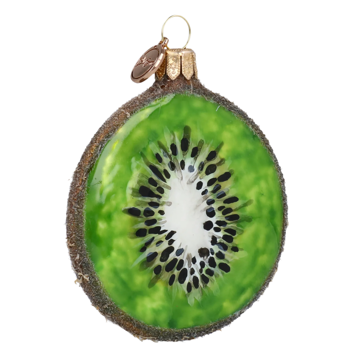 Verdant Solar Rhythm | Hand-Painted Glass Ornament | Blubom 2020-464