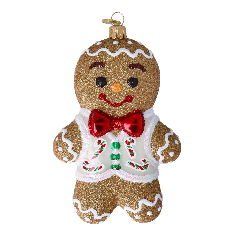 Dapper Clove Gentleman | Hand-Painted Glass Ornament | Blubom 2020-465