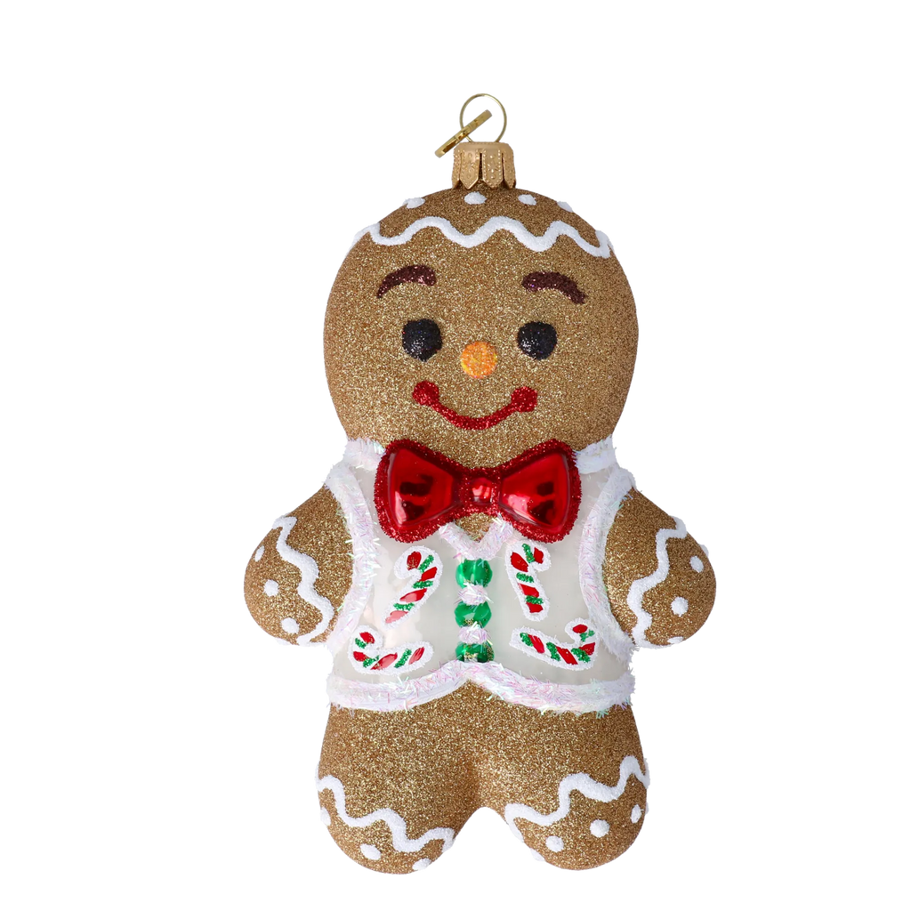 Dapper Clove Gentleman | Hand-Painted Glass Ornament | Blubom 2020-465
